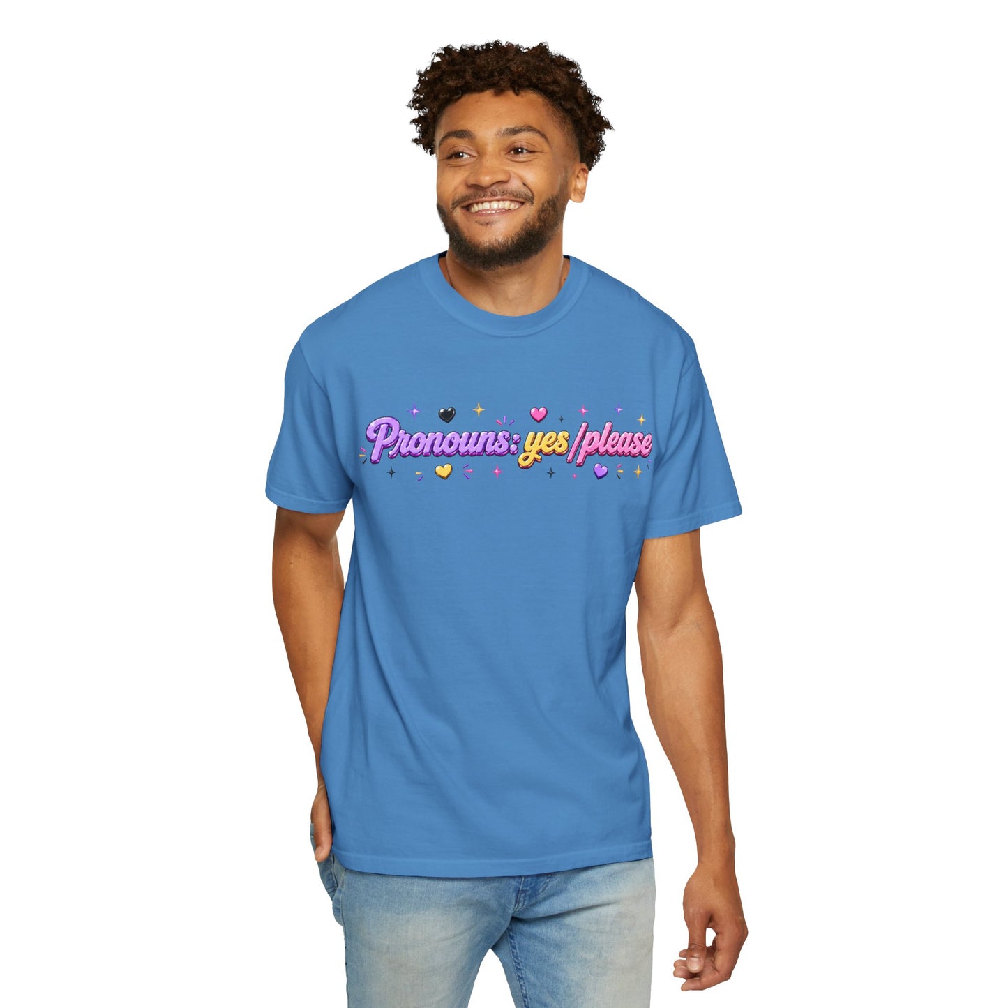 "Pronouns: Yes/Please" T-Shirt