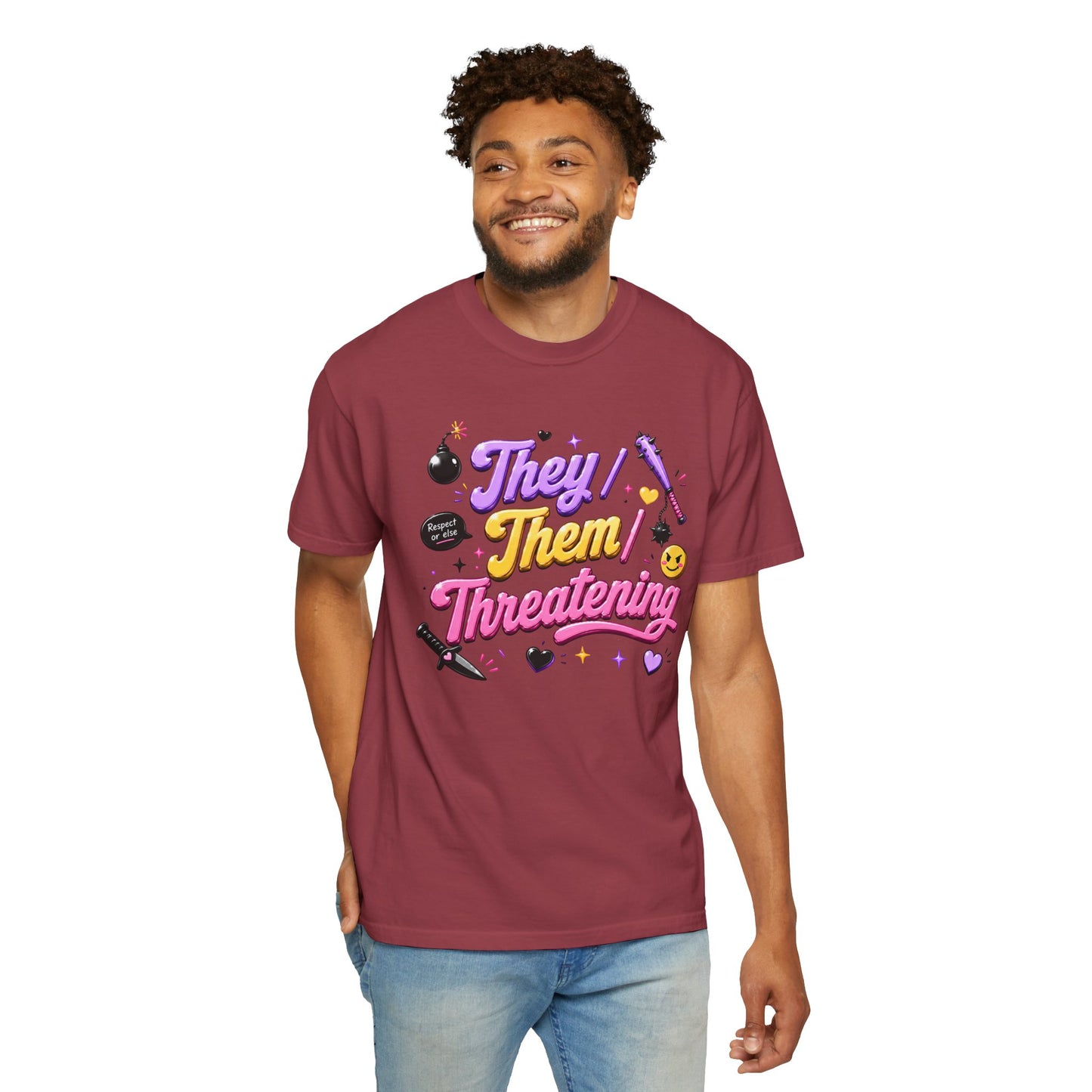 "They/Them/Threatening" T-Shirt