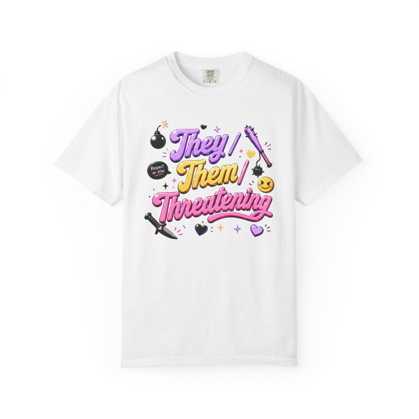 "They/Them/Threatening" T-Shirt