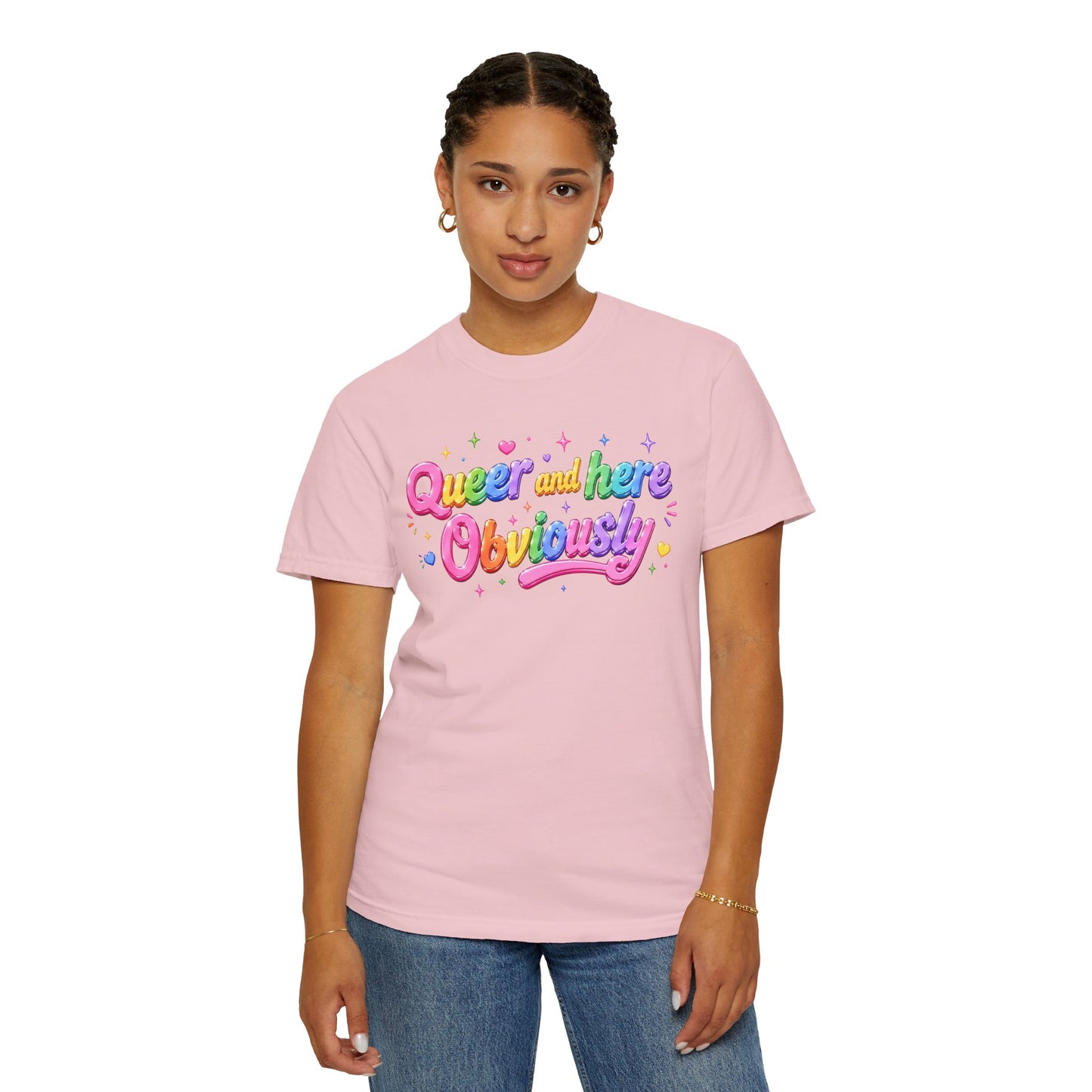 "Queer and Here Obviously" T-Shirt