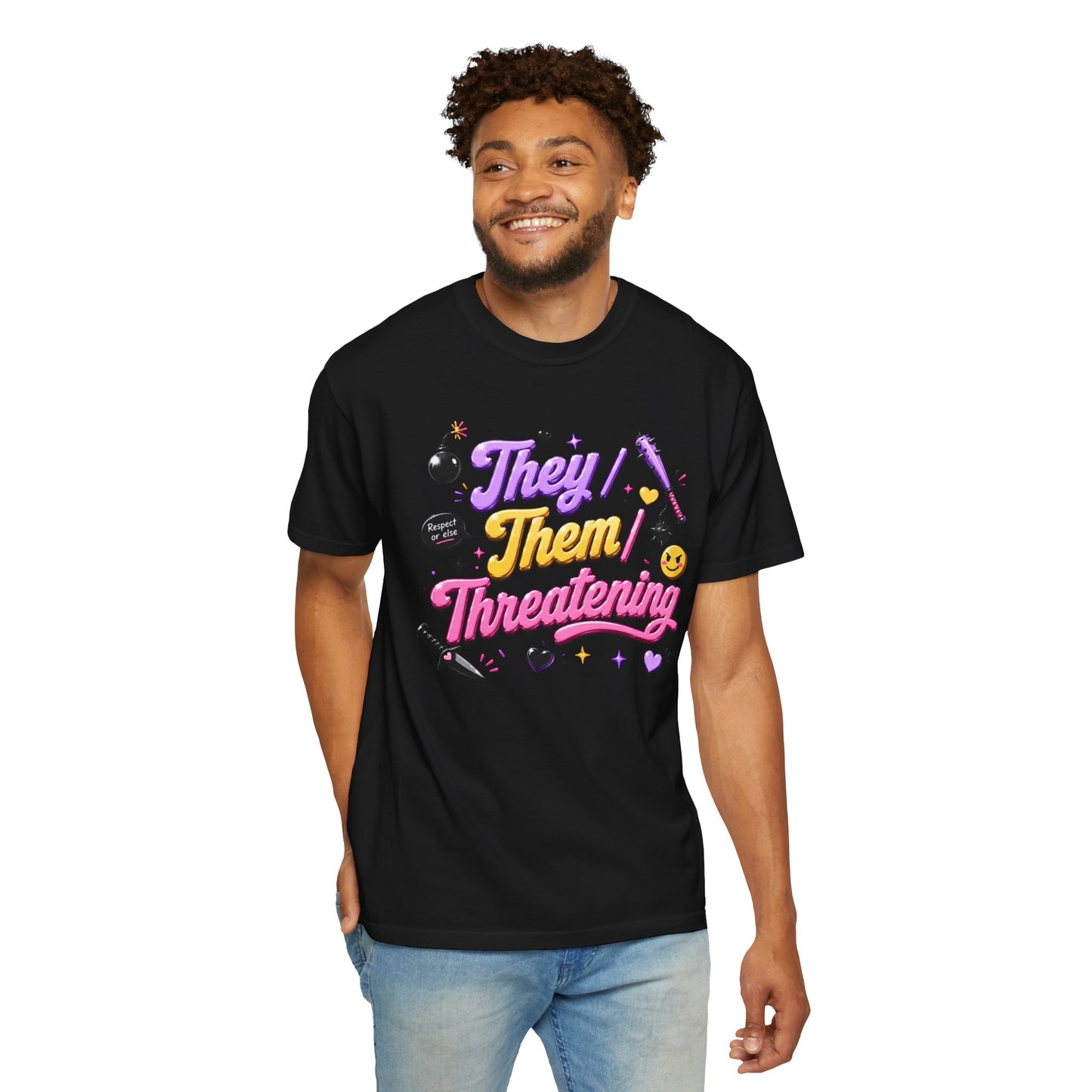 "They/Them/Threatening" T-Shirt