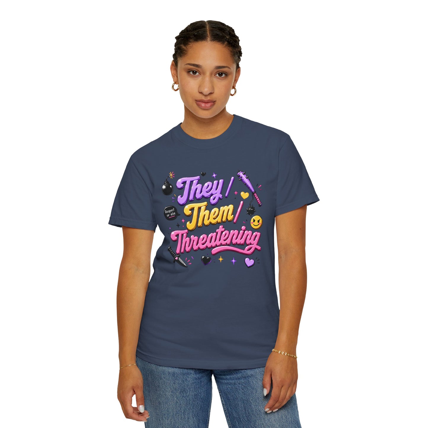 "They/Them/Threatening" T-Shirt