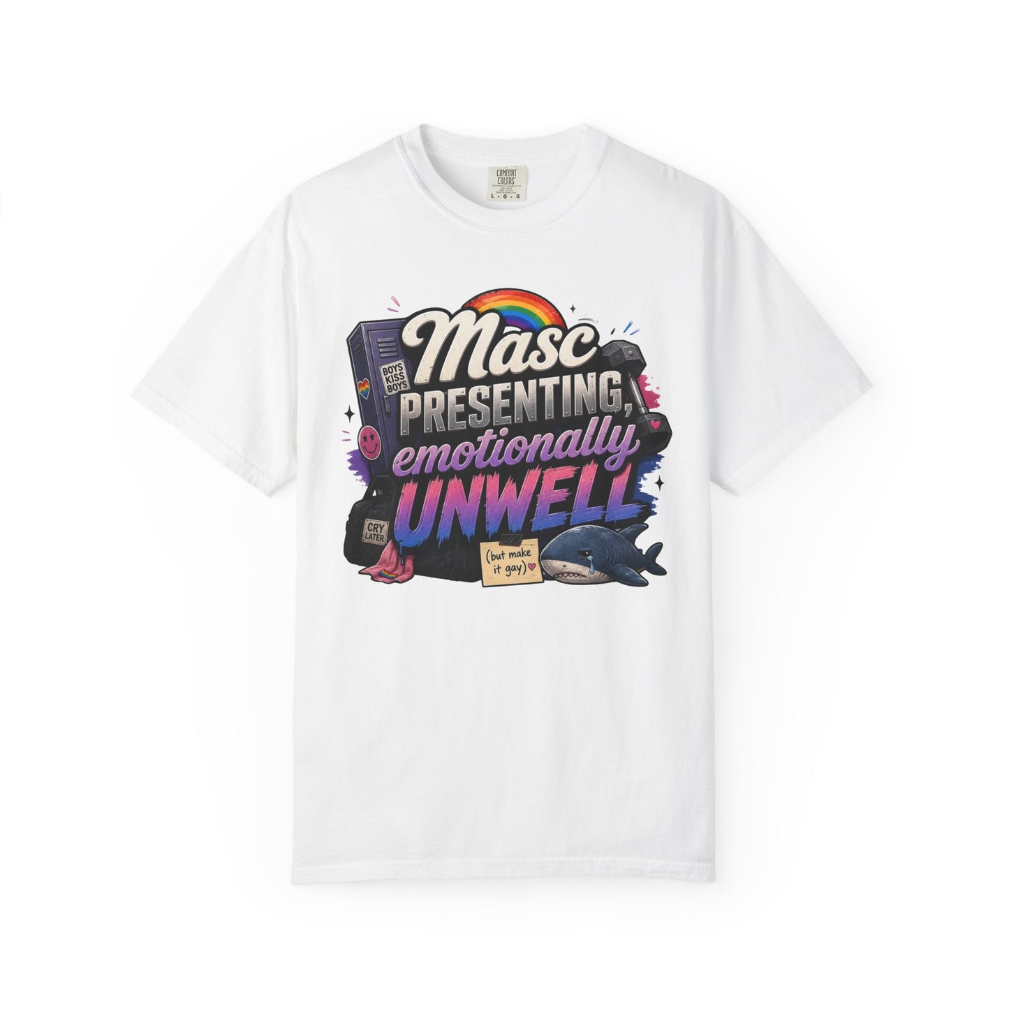 "Masc Presenting, Emotionally Unwell" T-Shirt