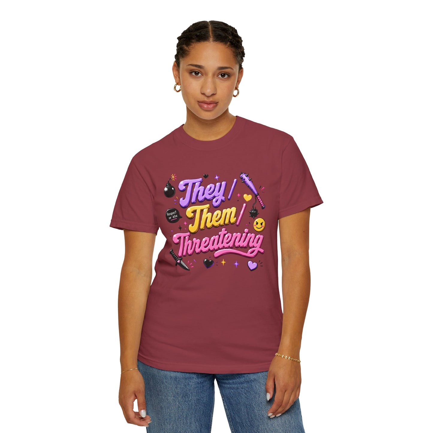 "They/Them/Threatening" T-Shirt