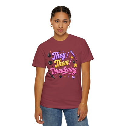 "They/Them/Threatening" T-Shirt