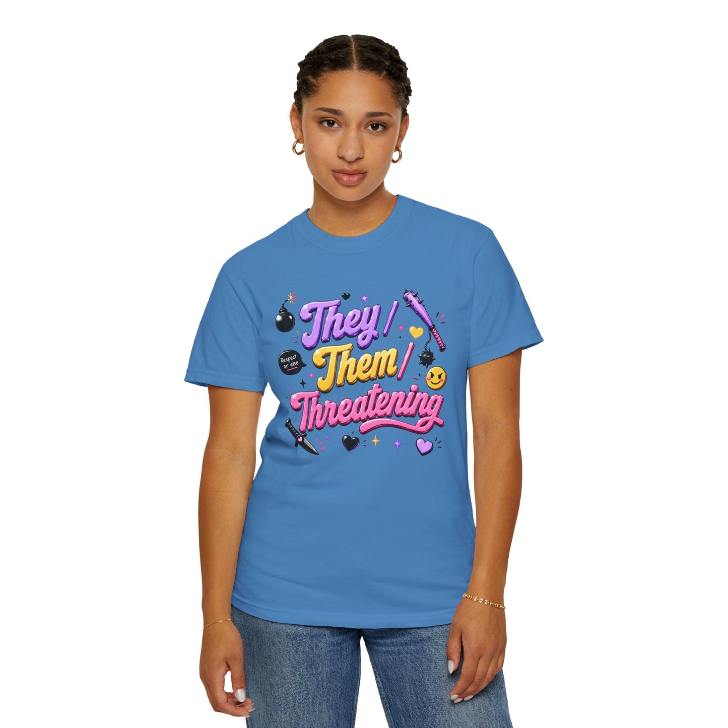 "They/Them/Threatening" T-Shirt