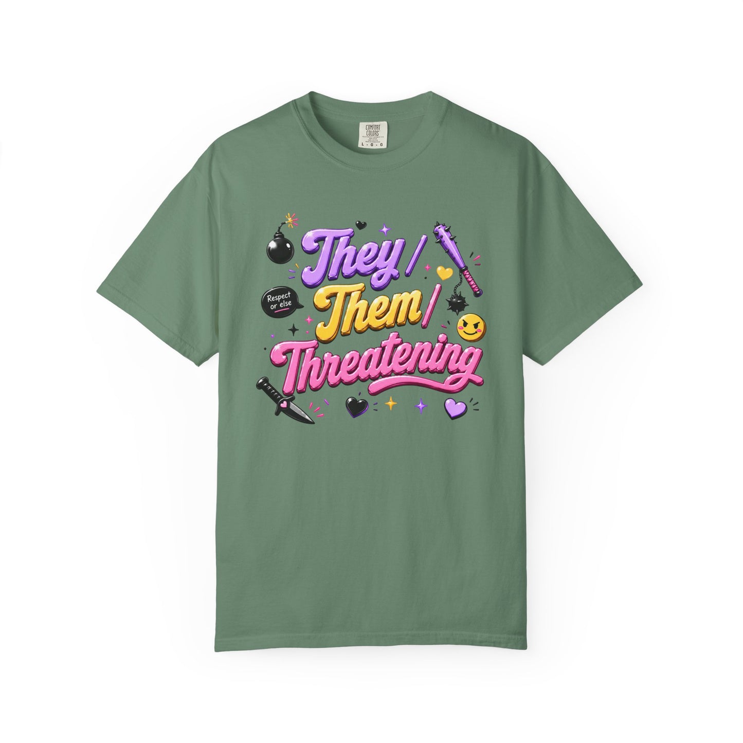 "They/Them/Threatening" T-Shirt