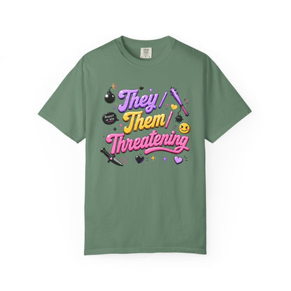 "They/Them/Threatening" T-Shirt