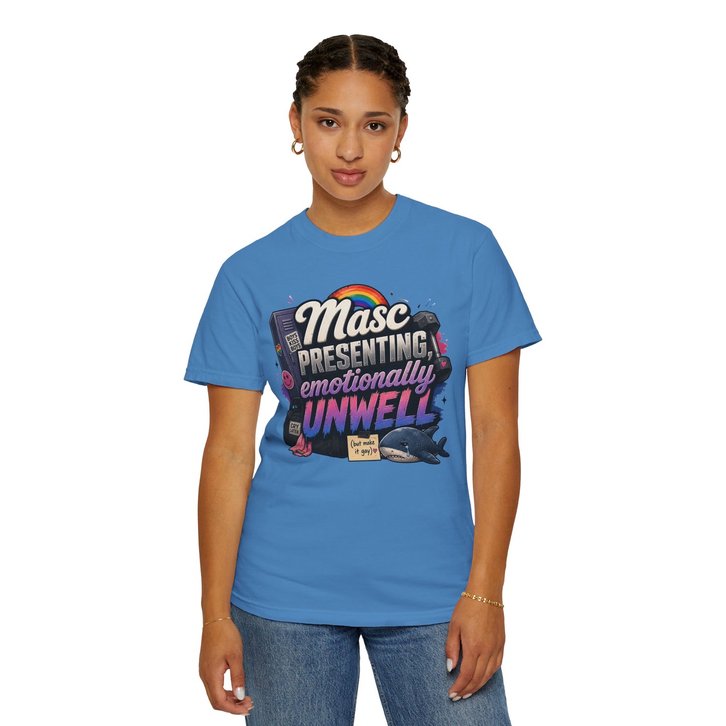 "Masc Presenting, Emotionally Unwell" T-Shirt