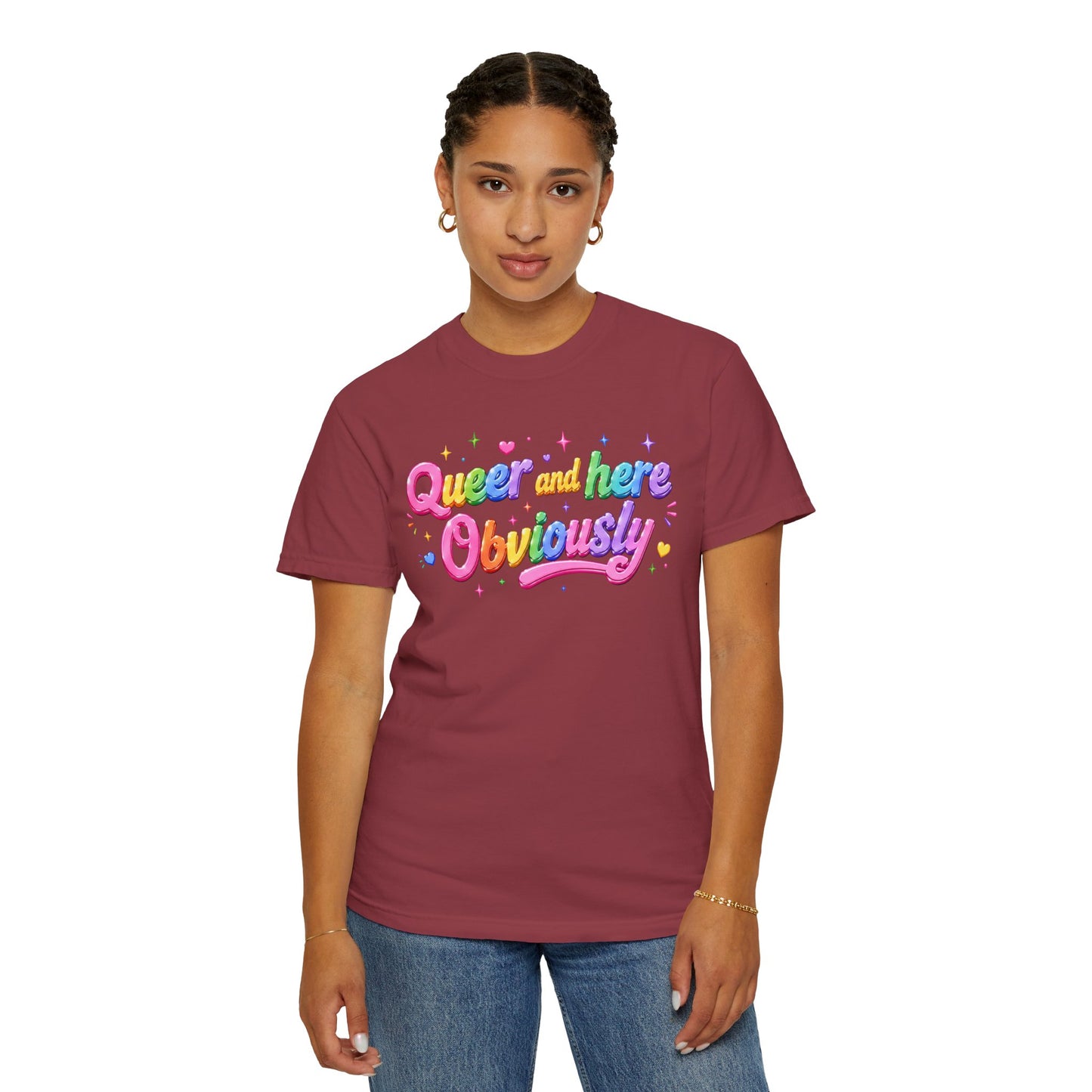 "Queer and Here Obviously" T-Shirt