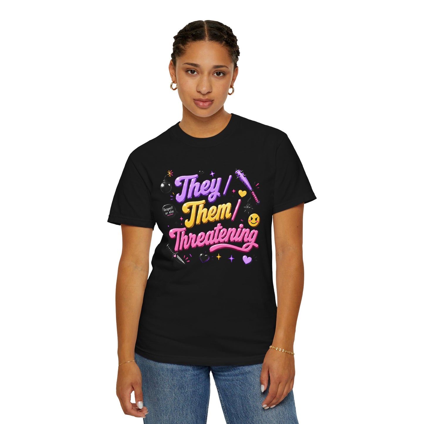 "They/Them/Threatening" T-Shirt