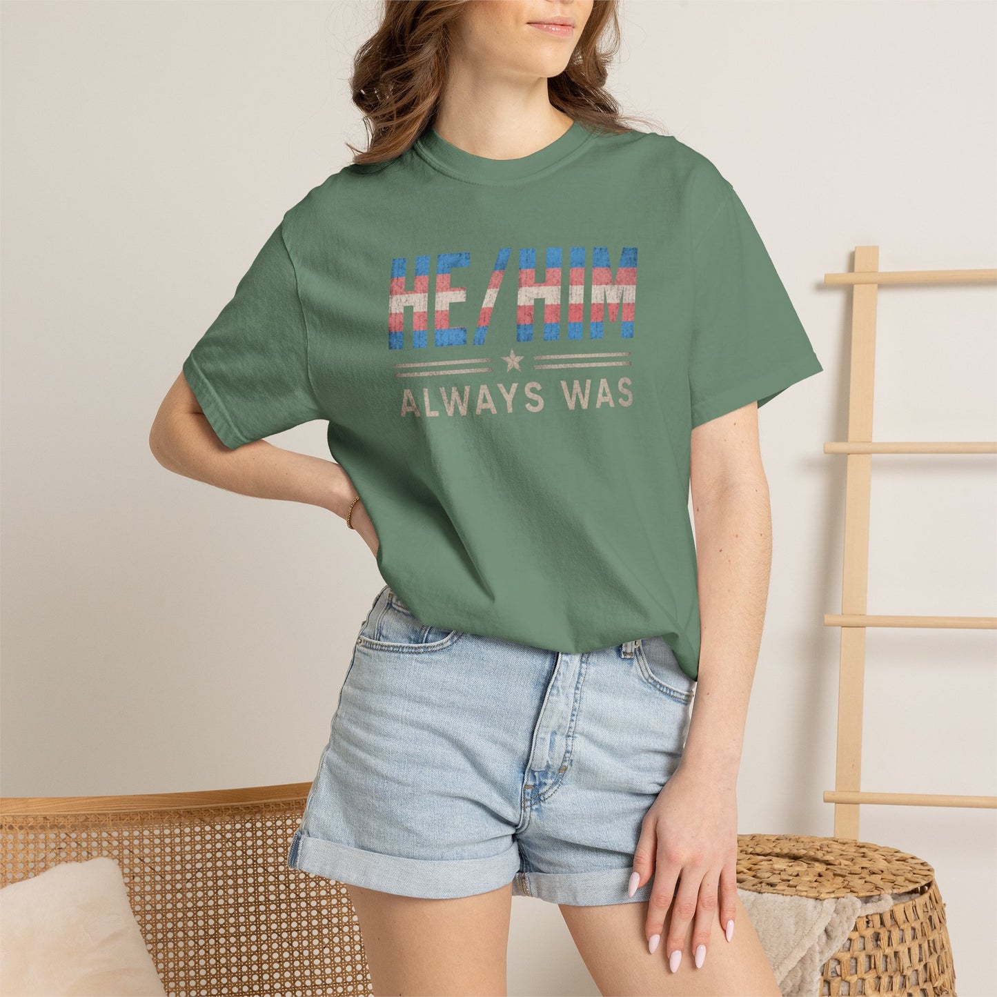 "He/Him Always Was" T-Shirt