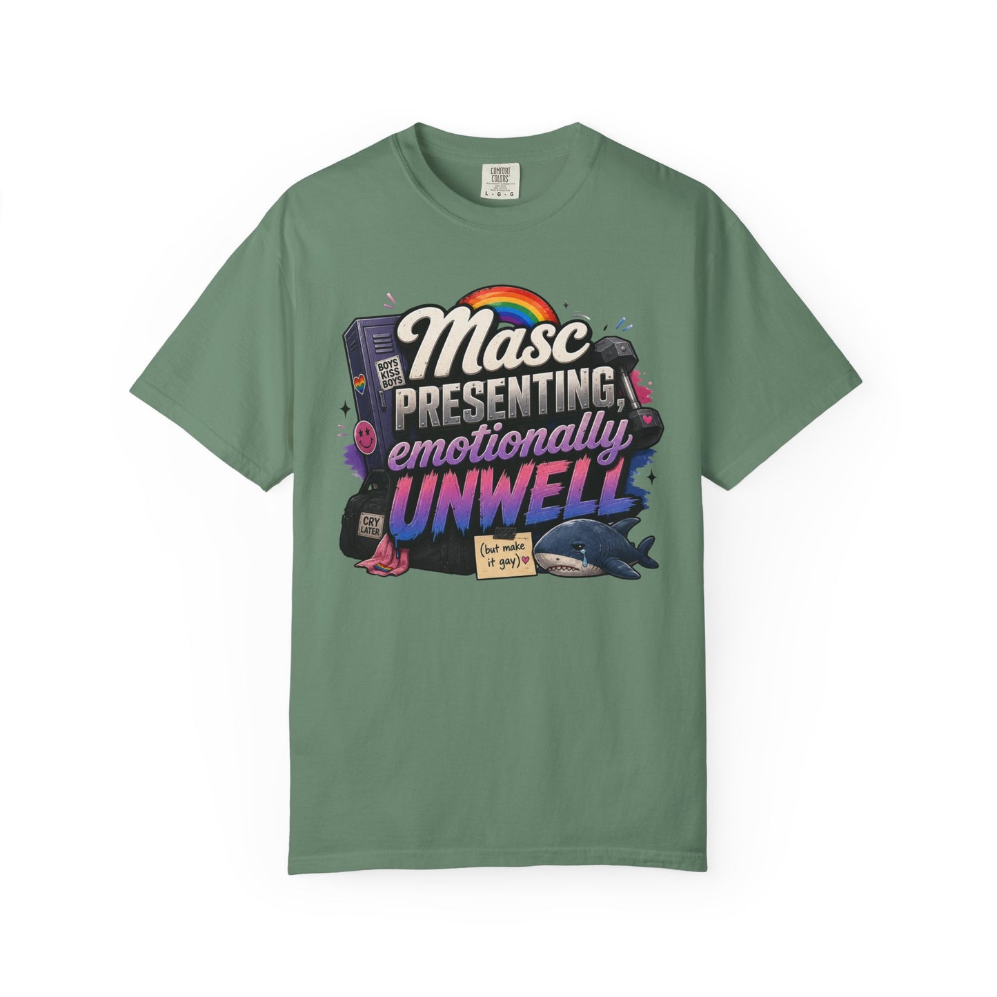 "Masc Presenting, Emotionally Unwell" T-Shirt