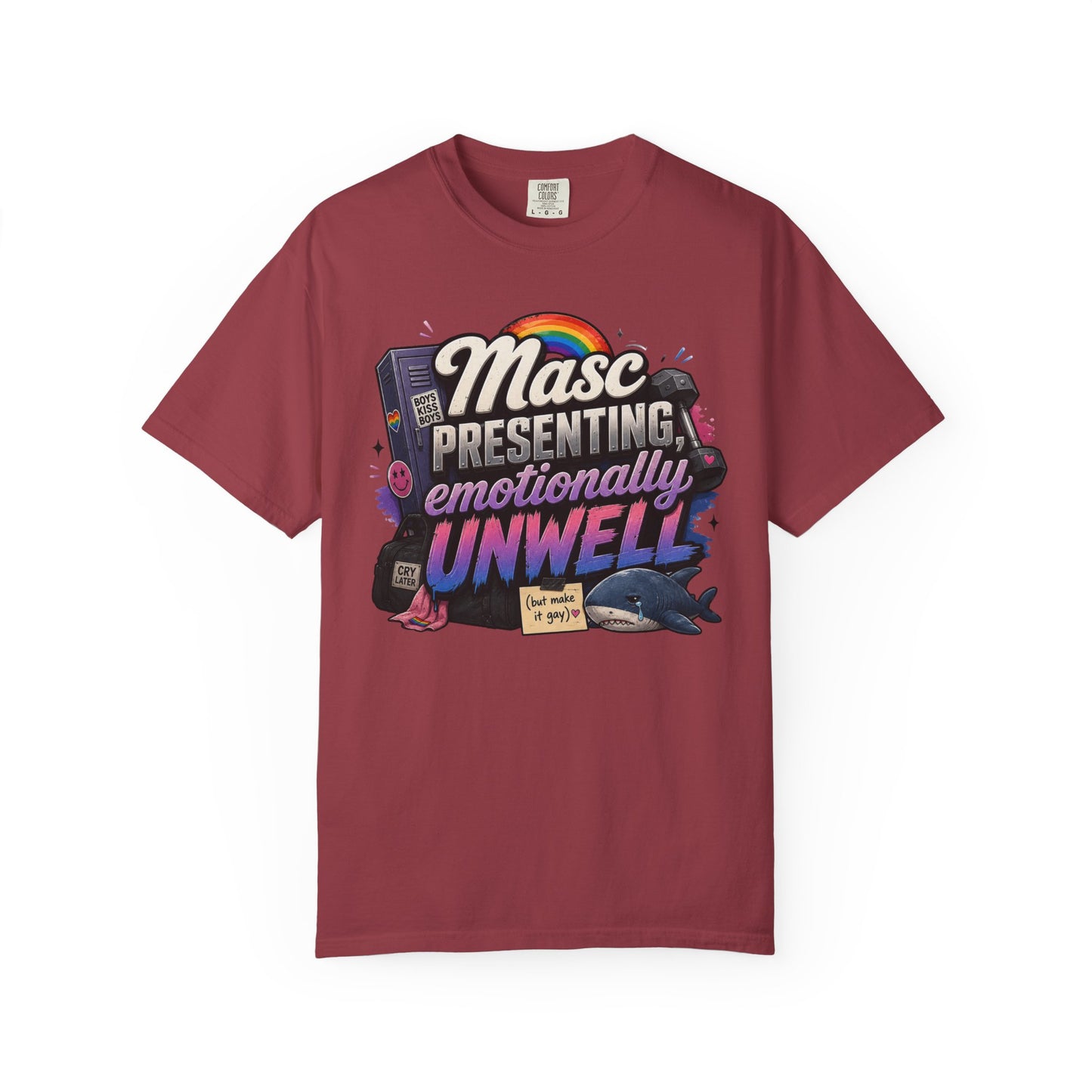 "Masc Presenting, Emotionally Unwell" T-Shirt