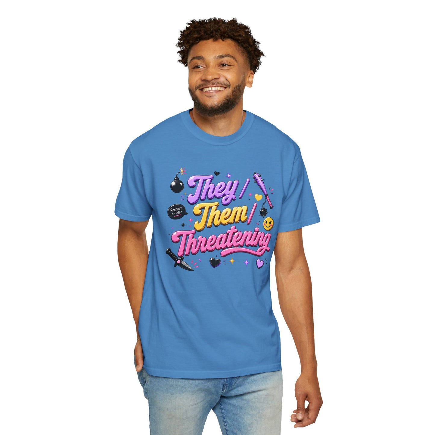 "They/Them/Threatening" T-Shirt